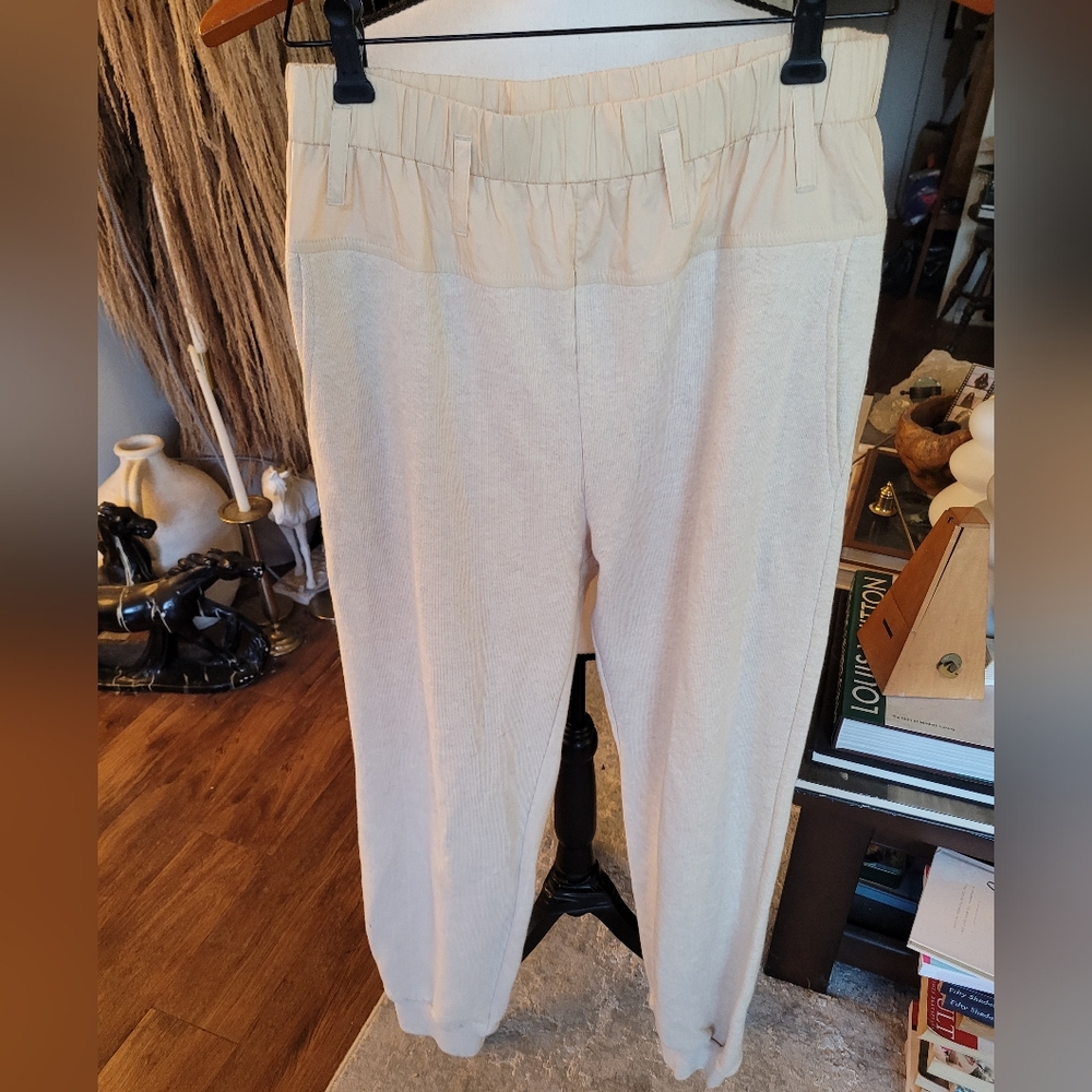 Ulla Johnson Cream Track Pants W Belt